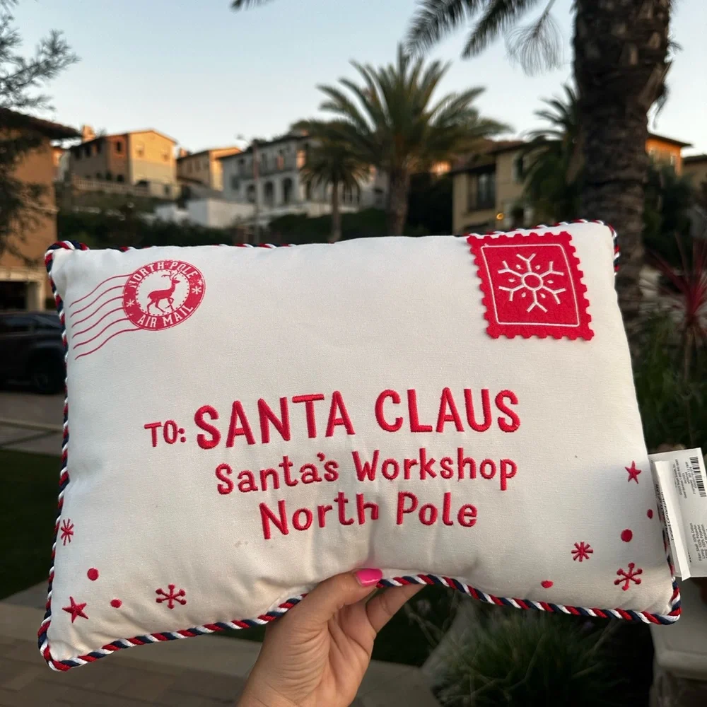 Target Santa Christmas letter holiday pillow wondershop 2023